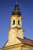 Austria, Salzburg, Michaelskirche or St Michael's Church, Bell tower.