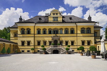 Austria, Salzburg, Hellbrunn Palace facade.