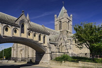 Ireland, Dublin, Dublinia Arch leading to Christchurch Cathedral.