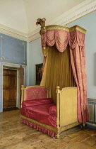 Ireland, County Kildare, Celbridge, Castletown House, The Blue Bedroom.