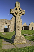 Ireland, County Offaly, Clonmacnoise, Cross of the Scriptures.