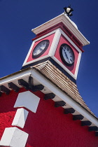 Ireland, County Kerry, Iveragh Peninsula, Ring of Kerry, Valentia Island, Knightstown, Clock Tower.