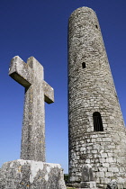 Ireland,  County Mayo, Meelick Round Tower.