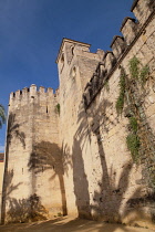 Spain, Andalucia, Cordoba, The fortified walls of the Alcazar.