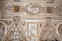 Spain, Andalucia, Cordoba, The baroque ceiling of the Cathedral choir of the Mezquita.