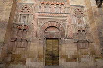 Spain, Andalucia, Cordoba, Arched doorway to the Mezquita Cathedral.