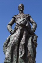 Spain, Andalucia, Cordoba, Statue of the matador Manuel Laureano Rodriguez Sanchez known as 'Manolete' on Plaza del Conde de Priego.
