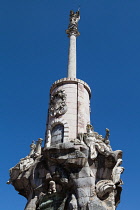 Spain, Andalucia, Cordoba, Triumphal statue of San Rafael patron saint of Cordoba.