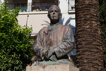 Spain, Andalucia, Cordoba, Statue of Emilio Luque Morata.