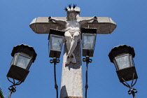 Spain, Andalucia, Cordoba, Cristo de los Faroles in Plaza de Capuchinos.