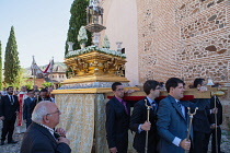 Spain, Andalucia, Granada, Corpus Christi procession from the Iglesia Santa Maria de la Alhambra.