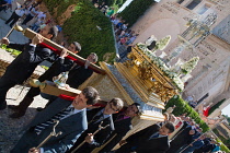 Spain, Andalucia, Granada, Corpus Christi procession from the Iglesia Santa Maria de la Alhambra.