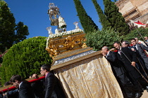 Spain, Andalucia, Granada, Corpus Christi procession from the Iglesia Santa Maria de la Alhambra.