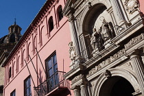 Spain, Andalucia, Granada, The facade to the Colegio Mayor de San Bartolome y Santiago.