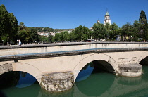 Spain, Andalucia, Granada, Roman bridge over the Rio Ganil.
