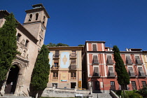 Spain, Andalucia, Granada, Iglesia de Santa Ana.