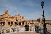 Spain, Andalucia, Seville, Plaza de Espana.