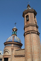 Spain, Andalucia, Seville, The Moorish revival chapel of El Carmen.