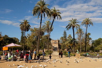 Spain, Andalucia, Seville, Plaza America in Parque Maria Luisa.