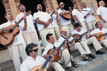 Spain, Andalucia, Seville, Flamenco Band.