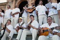Spain, Andalucia, Seville, Flamenco Band.