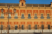 Spain, Andalucia, Seville, Facade of the Palacio de San Telmo.