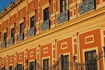 Spain, Andalucia, Seville, Facade of the Palacio de San Telmo.