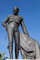 Spain, Andalucia, Seville, Statue of the matador Monolo Vazquez.