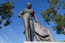 Spain, Andalucia, Seville, Statue of the matador Monolo Vazquez.