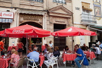 Spain, Andalucia, Seville, La Boca El Leon Tapas Bar.