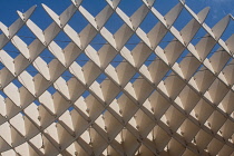 Spain, Andalucia, Seville, Detail of the Metropol Parasol known as Las Setas.