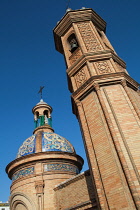 Spain, Andalucia, Seville, The Moorish revival chapel of El Carmen.