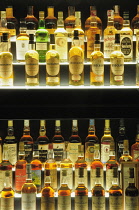 Scotland, Edinburgh, Scotch Whisky Experience, largest collection of whisky in the world on display.