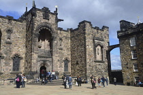 Scotland, Edinburgh, Edinburgh Castle, Crown Square, Scottish National War memorial on Crown Square.