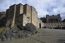 Scotland, Edinburgh, Edinburgh Castle, ascent to Crown Square.