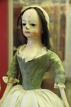 Scotland, Edinburgh, Museum of Childhood, Queen Anne Doll from 18th Century.