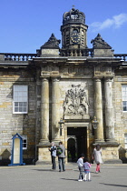 Scotland, Edinburgh, Palace of Holyroodhouse, Palace entrance.