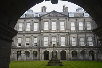 Scotland, Edinburgh, Palace of Holyroodhouse, interior courtyard.