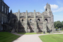 Scotland, Edinburgh, Palace of Holyroodhouse, Abbey church, Abbey adjoining the Palace.