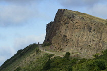 Scotland, Edinburgh, Holyrood Park, Salisbury Crags.