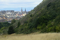 Scotland, Edinburgh, Holyrood Park, views to the city.