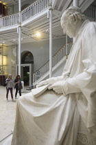 Scotland, Edinburgh, National Museum of Scotland, marble statue of James Watt 1827.