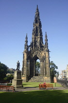 Scotland, Edinburgh, the Scott Monument.