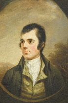 Scotland, Edinburgh, Scottish National Portrait Gallery, Robert Burns by Alexader Nasmith 1787.