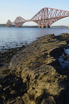 Scotland, Edinburgh, Forth Rail Bridge, South Queensferry.