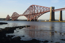 Scotland, Edinburgh, Forth Rail Bridge, South Queensferry.