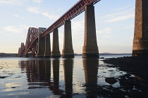 Scotland, Edinburgh, Forth Rail Bridge, South Queensferry.