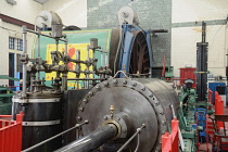Scotland, Edinburgh, Scottish Mining Museum, water pump.