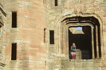 Scotland, Edinburgh, Linlithgow Palace, Great Hall window.