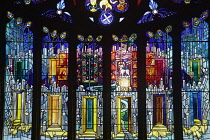 Scotland, Edinburgh, Linlithgow Palace, St Michael's Church, St Katherine's window.